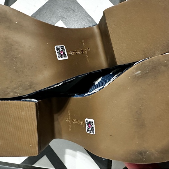 Larroude Miso Daisy Denim platform heels - Picture 6 of 7